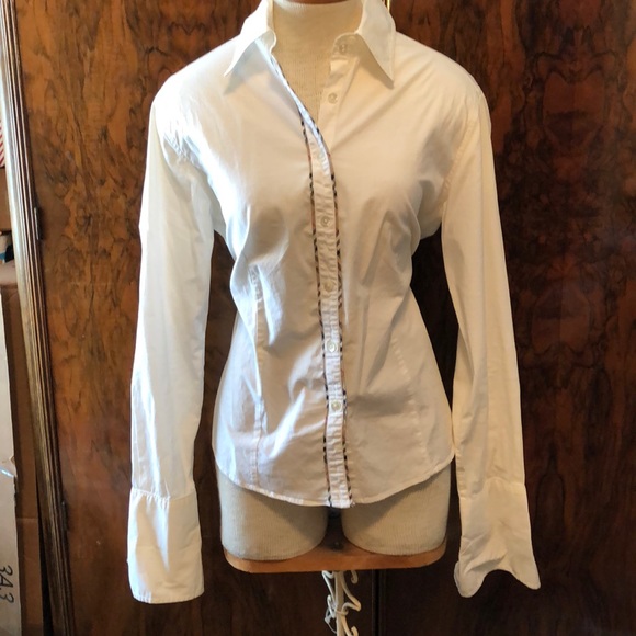 Burberry Tops - BURBERRY London white button down shirt
